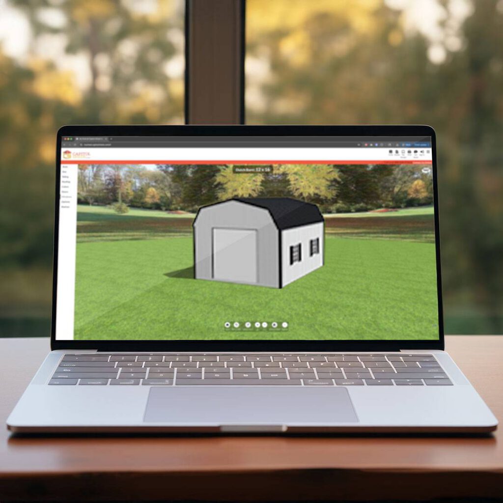 Capitol Sheds's 3D Builder - one way customer can buy Amish Sheds in Maryland and Virginia
